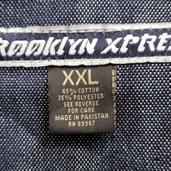 Brooklyn Xpress Vintage Shiny Denim Men's Jacket/coat Size XXL - Picture 13 of 14